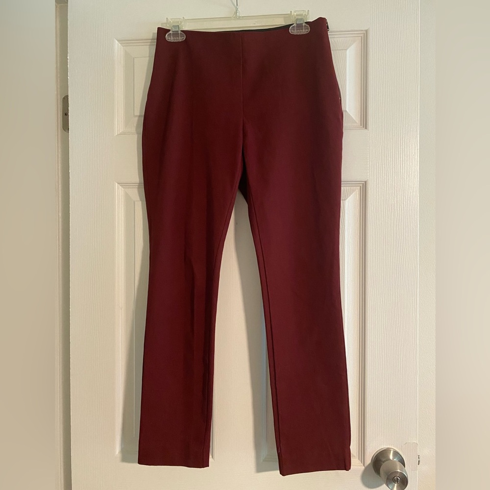 a new day Women's Cropped Pants in Burgundy